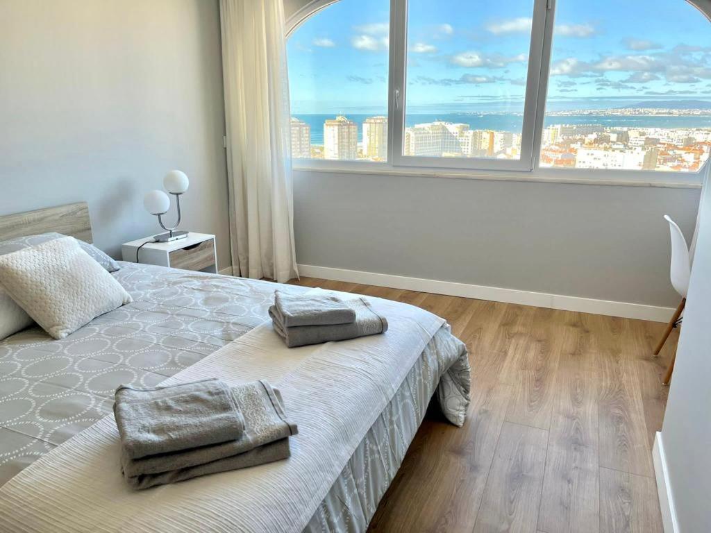 T2 Com Uma Vista Deslumbrante Sobre O Atlantico! Apartman Costa de Caparica Kültér fotó